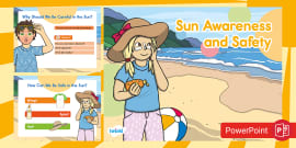 Sun Safety Cut and Paste Activity | Health Education | Twinkl