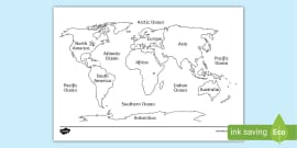 blank world map with countries worksheet