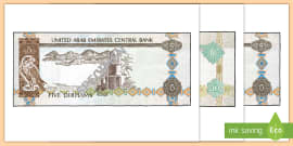 uae money cut outs