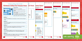 KS2 Scratch Blocks Matching Activity Worksheet - Twinkl