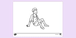 FREE! - Balance on Floor Colouring | Colouring Sheets