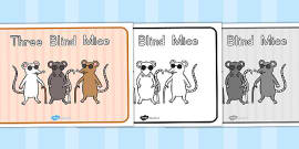 Teaching Resource Sack Nursery Rhyme Bag SUPPLIED EMPTY 3 Three Blind Mice 