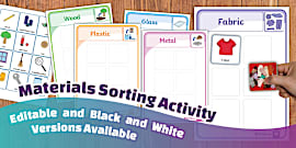 Sorting Materials Game - Printable Card Pack
