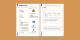 FREE! - Energy Changes, Transfers: Energy Stores