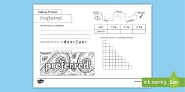 Pyramid Spelling Practice Worksheet (Teacher Made) Twinkl