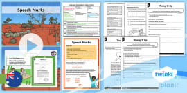 Speech and Grammar Lesson Starter - Direct Speech