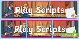 Features Of A Play Script | KS2 Display Poster