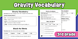 KS3 Gravity Homework Worksheet | Physics | Beyond