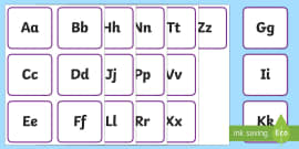 alphabet cards teacher made