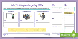 KS1 Labelling a Laptop Activity Sheet (teacher made)