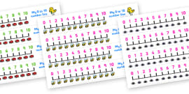 numbers 0 10 on number line 0 1 education home school