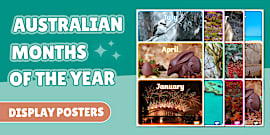Australian Seasons Photo Display Poster