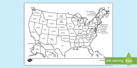 United States Colouring Page | Colouring Sheets - Twinkl
