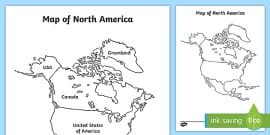 Map of North America (teacher made)