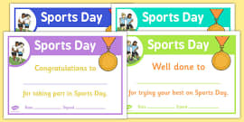 Sports Day Certificate Templates | PE Awards | Twinkl