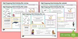 Phase 2 to 5 High Frequency Words Writing Practice Worksheet Pack