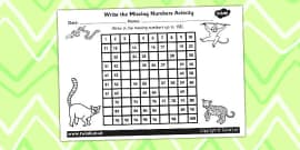 my counting worksheet jungle rainforest home school free