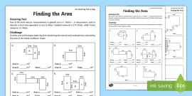 Calculating the Area of Compound Shapes Worksheet Pack - Twinkl