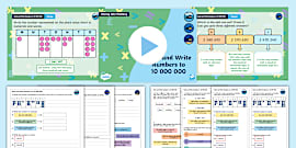  Read And Write Up To One Million Numbers Maths Twinkl