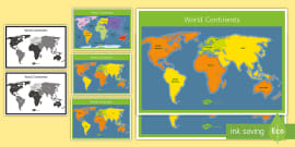 World Map Printable | World Map | Display Resource | Twinkl