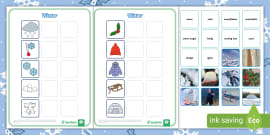 Winter Clothes Word Mat (teacher made) - Twinkl