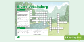 Rivers Vocabulary Activity (teacher Made) - Twinkl