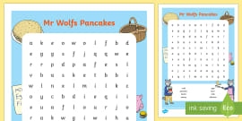 Pancake Recipe Wordsearch (teacher made) - Twinkl