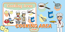 👉 Cooking Area Display Lettering