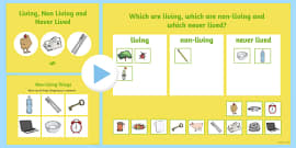 Living and Nonliving Things Worksheets | Twinkl