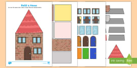 My Counting Worksheet (Houses and Homes) (teacher made)