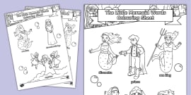 The Little Mermaid Vocabulary Poster (teacher made) - Twinkl