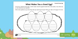 Brenda's Boring Egg: My Amazing Egg Worksheet / Worksheet