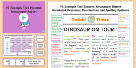 News Report Writing Example Pack Primary Resource