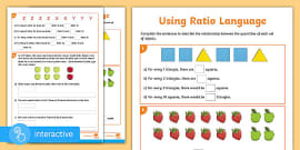 Ratio And Proportion Year 6 Questions And Answers