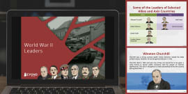 World War II Interactive Map PowerPoint (teacher made)