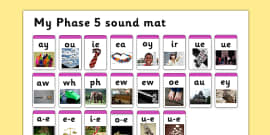 Phase 3 Phonics Sound Mat (teacher made)