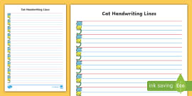 Handwriting Lines - Handwriting Sheets Year 1 | Twinkl