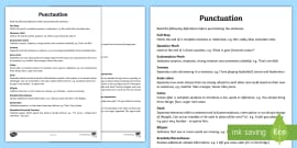 Punctuation Worksheet (teacher made)
