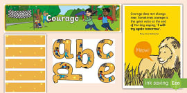 Courage Acrostic Poem Template,courage - Twinkl