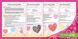 Valentine's Day Sensory Bottle Instruction Sheet | Twinkl