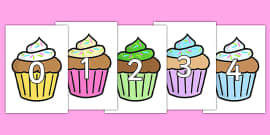 FREE! - Numbers 0-100 on Cupcakes (teacher made) - Twinkl