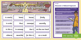 balanced argument homework ks2