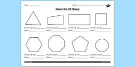 year 2 properties of 2d shapes differentiated worksheet twinkl