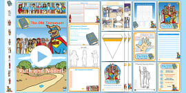 Vacation Bible School Old Testament Heroes Coloring Sheets
