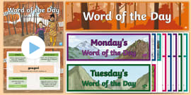 Year 6 Autumn 2 Word of the Day Display Word Cards - Twinkl