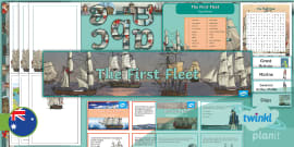 The First Fleet Banner (teacher made) - Twinkl