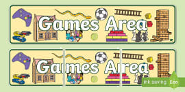 👉 Games and Puzzles Display Banner (Teacher-Made)