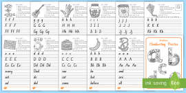 Handwriting for Kids Worksheets - New Zealand Primary School