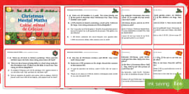 Year 4 Christmas | Maths Activity Pack (teacher made)