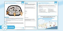 EYFS Nursery Maths Counting: Stop at 1, 2, 3, 4, 5 Activity
